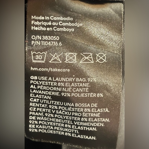 Divided H&M S Black & Silver Velour & Sparkle Long Sleeve Dress - Picture 8 of 9